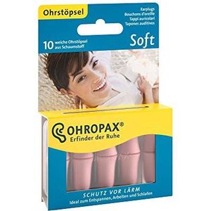 Ohropax Soft Oordopjes, pak van 2 (2 x 10 stuks)