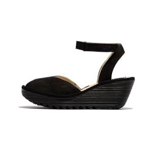 Fly London Yaid552fly damessandalen, Zwart, 38 EU