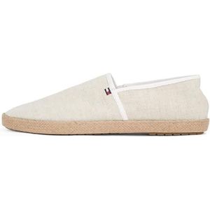 TOMMY HILFIGER Chambray Espadrille - Espadrilles - Ecru Wit - Raffia-Details