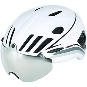 Suomy Vision Road Helmet, White/Black, Size M (MTB and Street Helmets)