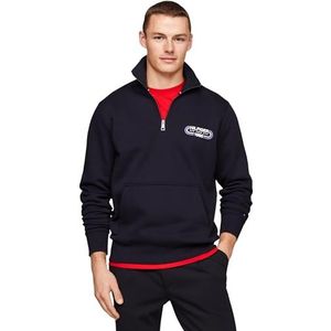 Tommy Hilfiger HILFIGER TRACK GRAFISCHE HALF RITS Desert Sky XS, woestijn hemel, XS