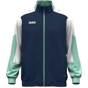 JAKO Unisex geweven jas Dynamic, marine/wit/munt, S