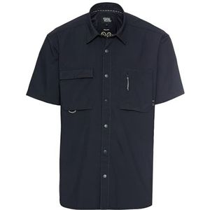 camel active Korte Mouw Shirt - Donkerblauw - Verkoelend Effect