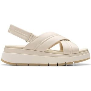 Clarks - Tuscan Cross - Sandalen - Crème - Leer