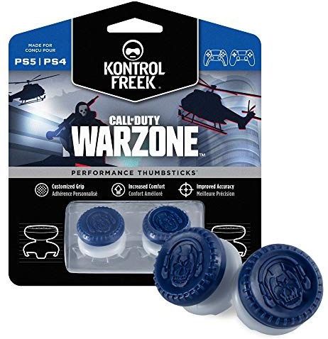 KontrolFreek - Call of Duty: Warzone - Performance Thumbsticks - Blauw/Grijs - Voor PlayStation 4 en PlayStation 5