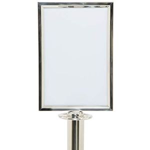 Securit Classic afsluitpalen frame - CHROME - van boven te schroeven - A4