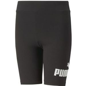 PUMA Ess+ leggings kort met G-logo, zwart, 104 meisjes, Puma - Zwart, 104 cm