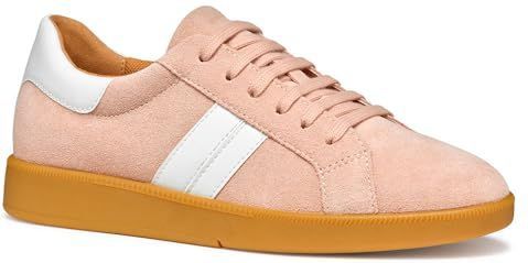 GEOX - MELEDA - Sneakers - Beige/Wit - Suède en Lederlook