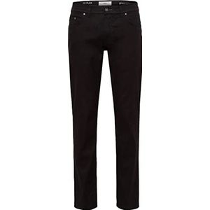BRAX Heren Style Cooper FA HI-Flex LINO broek, zwart, 31W / 36L, zwart, 31W x 36L