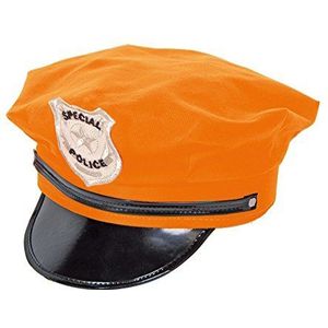 Hat Police Neon Oranje