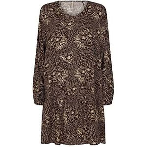 SOYACONCEPT Dames SC-Gillian Dress, 8910 Coffee Bean Combi, klein