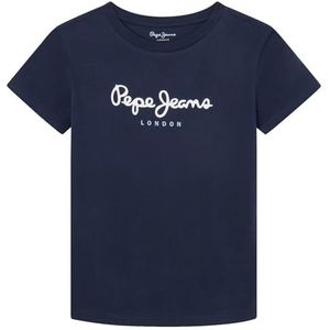 Pepe Jeans New Art N T-shirt voor kinderen, blauw (Dulwich Blue), 8 jaar