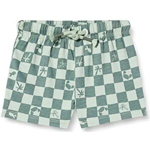 s.Oliver Junior Baby Boys Sweatshort met Allover Print, Blue Green, 86, blauwgroen., 86 cm