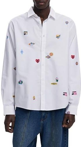 Desigual - Overhemd - Multicolor - Katoen - Lange Mouwen