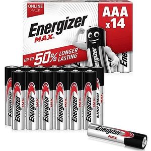 Energizer AAA-batterijen, Max, Triple A-batterijpakket - exclusief voor Amazon, 14 stuks