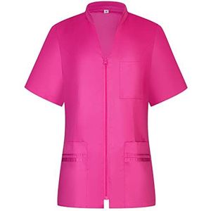 MISEMIYA - Sanitair hemd voor dames - gezondheidssuniform - Hosteleria Uniform 712, Roze, S