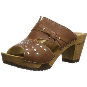 Woody dames silvia slippers, Bruin Ruvido Orlando, 41 EU