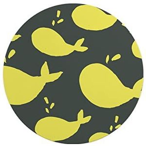 Questo Casa, Ronde digitaal bedrukte muismat, antislip onderkant, voor kantoor en thuis, diameter: 22 cm