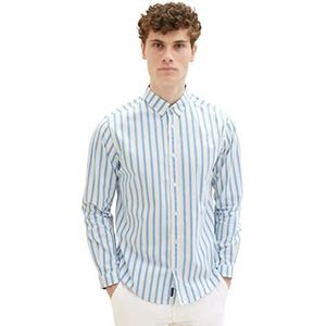 TOM TAILOR Heren 1036219 hemd, 31789-Blue Off White Stripe, XL, 31789 - Blue Off White Stripe, XL