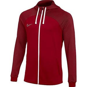 Nike Heren Jas M Nk Df Strk Hd Trk Jkt K, University Red/Bright Crimson/Wit, DH8768-657, S