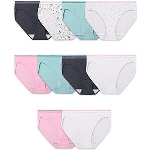 Fruit of the Loom Ondergoed katoenen bikini panty multipack stijl (10-pack) dames, Katoenmode gesorteerd (verpakking van 10 stuks), 7