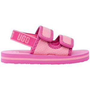 UGG Uniseks Lennon Slingback glijdende sandalen voor kinderen, Sugilite Milkshake met aardbeien, 24 EU