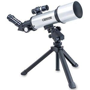 Carson SkyChaser 70 mm refractor beginners-telescoop met tafelstatief voor volwassenen en kinderen vergroting tot 133,5 x voor observaties aan de hemel en op de aarde