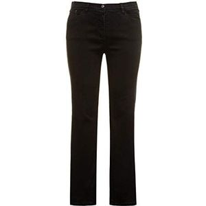 Ulla Popken Dames Best Fit Black Denim, toverband, Sophie broek, grijs, 62 NL