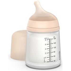 Suavinex - Anti-koliek babyfles Zero-Zero + 0 maanden, 180 ml - ultrazachte zuiger, aanpasbare debiet
