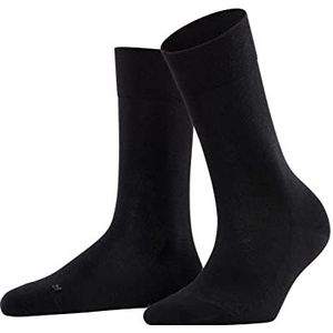 FALKE Dames Sokken Sensitive London W SO Katoen Met comfort tailleband 1 Paar, Zwart (Black 3000) nieuw - milieuvriendelijk, 35-38