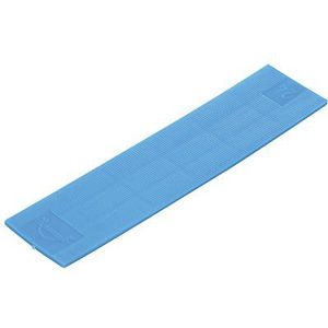 GLUSKE Glazen blok GL-SV 100 x 28 x 2 mm, van kunststof blauw, 1000 stuks, onderlegwiggen, afstandsplaatjes