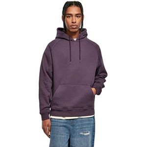 Urban Classics Men's Blank Hoody Sweatshirt, paars, L, purplenight, L