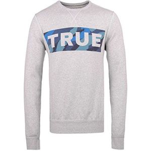 True Religion Heren Sweatshirt Fleeced Crew Neck True