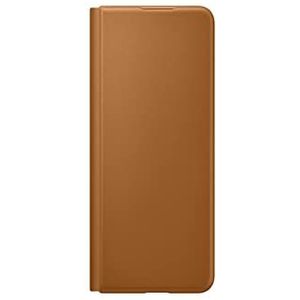 Samsung Leather Flip Cover Smartphone Cover EF-FF926 voor de Galaxy Z Fold3 5G, mobiele telefoon, extra dun, schokbestendig, beschermhoes bruin