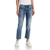 Street One - Tilly - Jeans - Blauw - Slim Fit - Mid Waist - Straight Legs