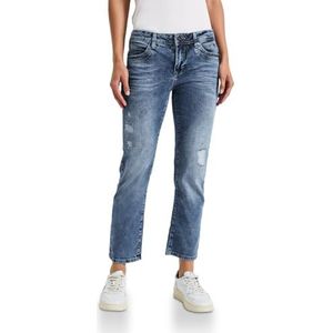 Street One - Tilly - Jeans - Blauw - Slim Fit - Mid Waist - Straight Legs