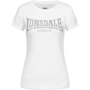 Lonsdale Dames Bekan T-shirt, wit/zwart, L