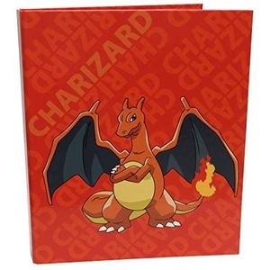 Pokémon- 4 Ringband, Charizard, Classifier, File, Carpesano, Color Orange, Official Product (CyP Brands)