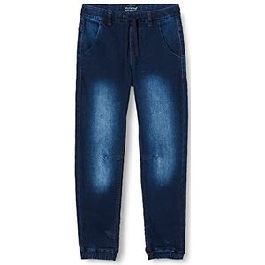 MINYMO Jongens Power Stretch Loose Fit Jeans, donkerblauw (dark blue denim), 122 cm
