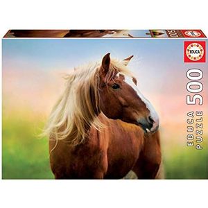 Educa - Paard bij zonsopgang, puzzel 500 stukjes, ref. 19000, meerkleurig