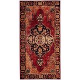 Safavieh Vintage Hamadan indoor geweven rechthoekig tapijt, Perzische collectie, VTH219, in rood/multi, 79 x 152 cm voor woonkamer, slaapkamer of elke binnenruimte