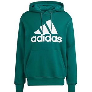 adidas Heren Essentials French Terry Big Logo Hoodie, Collegiaal Groen, XS