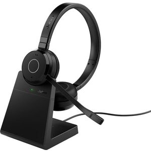 Jabra Evolve 65 TE Link UC Stereo Stand Draadloze Hoofdtelefoon