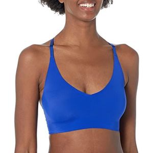 True & Co Dames True Body Triangle Lace Racerback BH, Laguna Blauw, XS