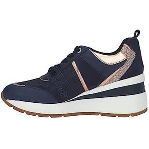 Geox D ZOSMA Sneakers voor dames, marineblauw, 37 EU, navy, 37 EU