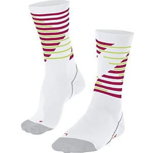 FALKE Uniseks-volwassene WielrenSokken BC Impulse Stripe U SO Functioneel Material Anti-blaar 1 Paar, Wit (White 2008), 42-43