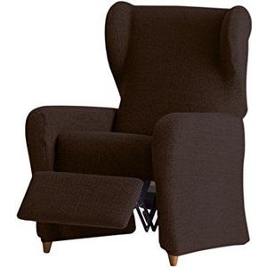 Eysa Dorian elastische sofa plaid relaxstoel, chenille, 7-bruin, 37 x 9 x 29 cm