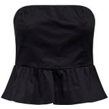 Onllowa - Bandeau Top - Peplum Detail - Mouwloos