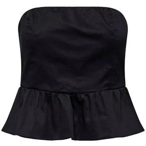 Onllowa - Bandeau Top - Peplum Detail - Mouwloos