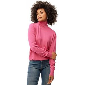 Mexx Dames Turtle Neck Basic Sweater Sweater, Pink, XS